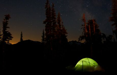 Night Camping, Credit Olympic Peninsula Visitor Bureau